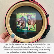 The Great Dane | Halo Pet Frame and Collar Display (Limited Edition Handmade Wood) - Whisker&Fang