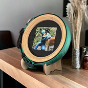 The Beagle | Halo Pet Frame and Collar Display (Limited Edition Handmade Wood) - Whisker&Fang